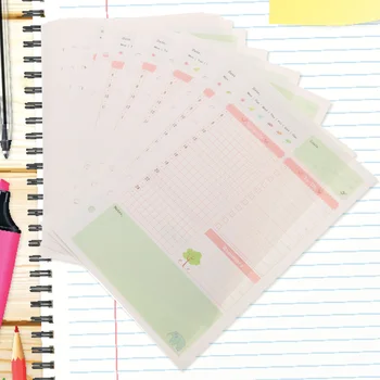 1 бр. Цветен хартиен пълнител за притурки формат А5 с 6 дупки, хартия, пълнители за бележник на спирала, ежедневника, notepad (на дневен план)