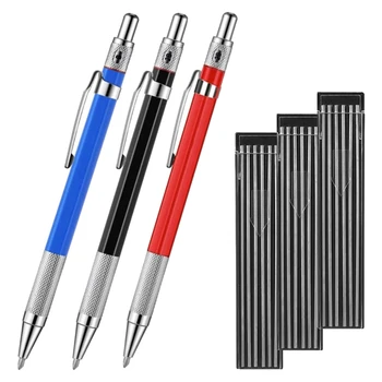 1 комплект многофункционални кръгли газови моливи диаметър 36 мм, 2,0 мм и с инструмент за маркиране дърводелски молив