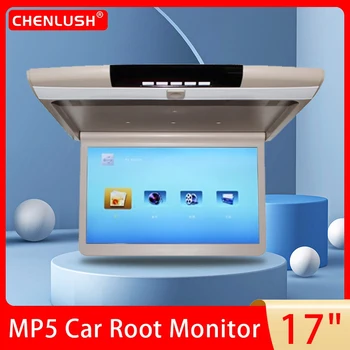 17-Инчов Автомобилен Hdmi Monitor HD LCD Авто Монитор На покрива Мултимедиен Плеър Кола Дисплей На покрива На Тавана Телевизор Поддръжка на IR/FM/Mirror Линк