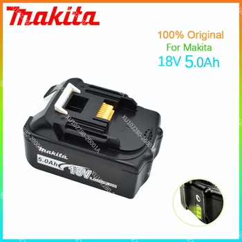 18V 5000mAh Makita BL1815 100% Оригинален BL1830 BL1860 BL1840 194205-3 Литиево-Йонна батерия, Сменяеми батерии за електрически инструменти