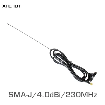 2 елемента TX230-XP-200 230 Mhz Wifi УКВ Антена 4.0 dBi 2 м Удлинительный Кабел SMA Штекерное Магнитно Основа Нещастници Антени за Връзка