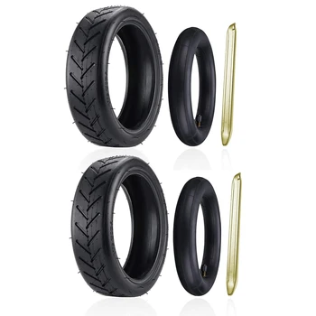 2 комплекта гуми за скутер 8 1/2 с шнорхел, 8,5-инчови външни и вътрешни гуми за електрически скутер Xiaomi 1S M365 Pro2