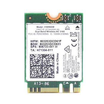 3165NGW 600 Двухдиапазонная карта Wi-Fi Безжична мрежова карта Mini PCIE 802.11 Wlan AC