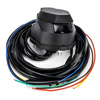 3X TIROL Нов 7-пинов кабел за контакти ремарке Проводник с дължина 1,5 м за кабели свързващи части автомобил с ремарке
