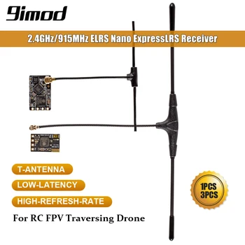 9IMOD 2,4 Ghz/915 Mhz ELRS Nano ExpressLRS Приемник с Т-Образна Антена, Поддържа Актуализиране на WiFi за RC FPV-система, се Движат/Състезателен Дрона