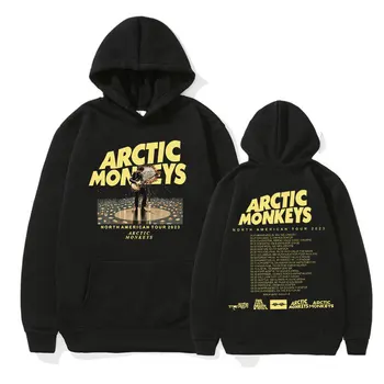 Hoody с качулка рок-група Arctic Monkeys North American Tour, Мъжка и дамска мода в стил хип-хоп, Качулки Оверсайз, Без пуловер, Градинска облекло
