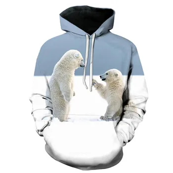 Urso russo hoodie engraçado animal bonito 3d impresso camisola moda tendência mais vendido outono e inverno 2023 novo