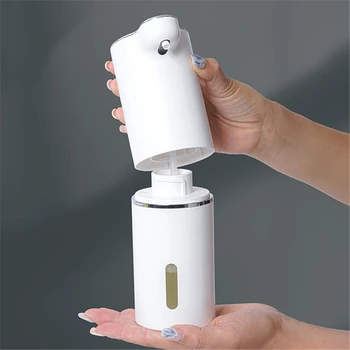 Автоматично дозиране система сапун на пяна Безконтактен сензор USB Зареждане Умна машина за пяна Инфрачервен сензор Опаковка течност Дезинфектант за ръце