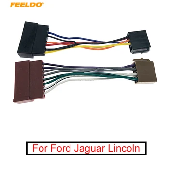 Адаптер окабеляването на FEELDO Car Audio Radio ISO за Ford 85-05 Jaguar, Lincoln Mercury Стандартен интерфейсен тел ISO