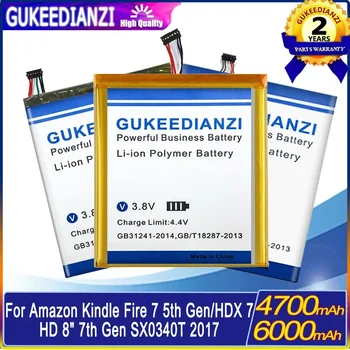Батерия 4700/6000 ма За Amazon Kindle Fire HDX7 5th Gen SV98LN S12-T1 Fire HD 8 