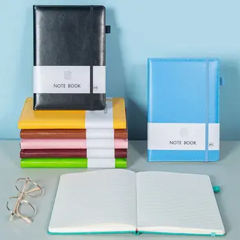 Бонбони цвят PU кожа А5 бележник дневник калъф дневен планер хартия за корицата на ученически канцеларски материали офис консумативи