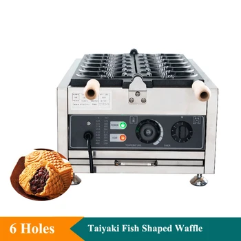 Вафельница под формата на риба Тайяки, машина за приготвяне на топла торта във формата на риба, машина за приготвяне на паста от червен боб под формата на риба