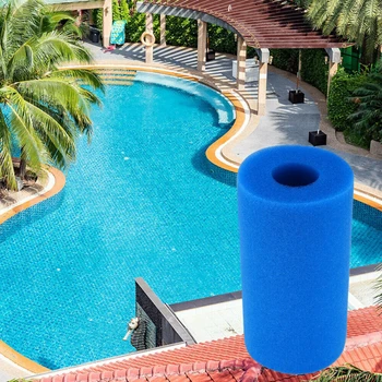 Гъба за филтър от пяна за басейн, за многократна употреба за пречистване на Biofoam, касета за вода за аксесоари за басейн тип Intex, плувен басейн