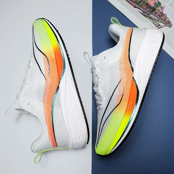 Ежедневни обувки за мъже, заглушителен чифт маратонки, нови мъжки спортни модни улични удобни дишащи обувки