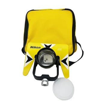 Жълт единична от призма за Nikon South Trimble За стрелба призми тахеометра Sokk-ia AK18 с мека кожена чанта