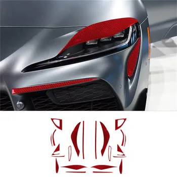 За TOYOTA Supra a90 2019 2020 2021 2022 Аксесоари за Декорация вентилационна вратите на предния капак на колата Стикер от въглеродни влакна