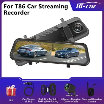 Здравейте Автомобили Slr Камера за Автомобил Със Сензорен Екран Видео Огледалото за Обратно виждане един dashcam 1440P Wifi 24 Паркинг Видеорекордер Black Box HD 2K