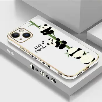 Изкачване на Panda Луксозен Калъф За мобилен Телефон С Покритие iPhone 14 13 12 11 Plus Pro Max Mini X XR XS SE2020 8 7 6 6S Cover Plus