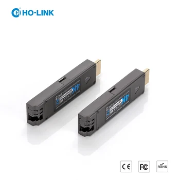 Индивидуален минимален оптичен преобразувател 4K, HDMI дължина 20 КМ от HDMI Преди влакна удължител