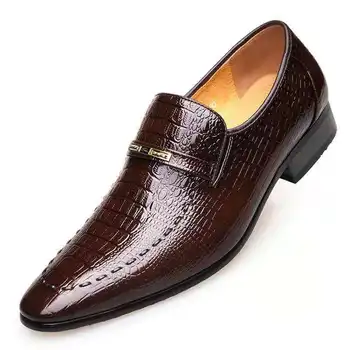Италиански Обувки Мъжки Лоферы Мъжки Модел Обувки Бизнес Сватбени Oxfords Мъжки Обувки Zapatos De Hombre De Vestir Официалната Мъжки Обувки