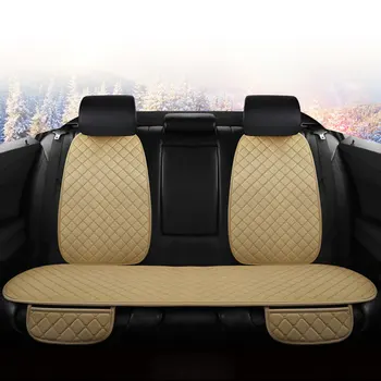 Калъф за комплект за автомобил, универсална възглавница, зимни Топли плюшени автомобилни седалки, предни и задни стелки, автомобилни седалките, противоскользящий протектор
