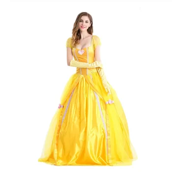 Костюм Красавици Cos, костюмиран характер, рокля на принцеса Красавици, празничен костюм Красавица и чудовище