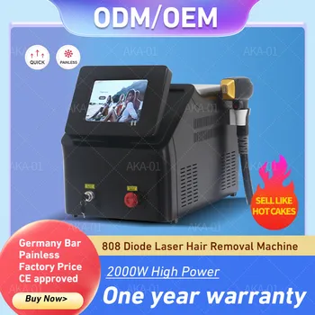 Машина за премахване на косата диодным лазер с дължина на вълната 808 nm с 3 дължини на вълните, Подмладяване и Безболезнен, Ефективен за жени эпилятор