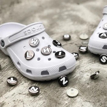 Модерен, топъл, разпродажба, висулки за Croc, направи си сам, Универсална обтегач за обувки с букви от планински кристал, Готовият продукт, Аксесоари Croc, Качество
