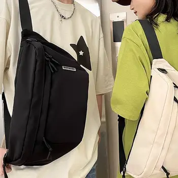 Модната марка чанта през рамо за момчета, всекидневни голяма раница в японски стил, спортна поясная чанта, чанта през рамо за жени, презрамка b