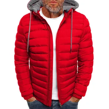 Мъжки дрехи 2023, новост зимата, ежедневни плътни обикновен мъжки якета от висококачествен памук в клетката, памучен облекло 신상재킷