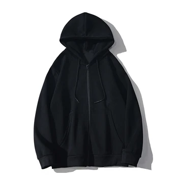 Мъжки класически hoody с качулка, однотонное палто с качулка, тънки върхове за ежедневния стил, размери L 5XL, изработени от полиэстеровой тъкан