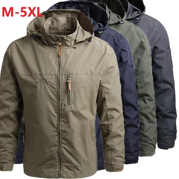 Мъжко Softshell яке, есенно-пролетно градинска дрехи, тактически бомбер, ветровка, якета, мъжки ветроупорен палто в стил хип-хоп, 5XL