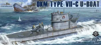 Набор от пластмасови модели на подводни лодки Border BS001 1/35 DKM Type VII C