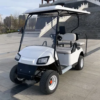 Най-продаваният Нов 4-Местен автомобил тип Офроуд Електрическа количка за Голф С Голямо Чекмедже За съхранение, Работещ На слънчева батерия, Обиколка колата На рецепцията На хотела