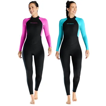 Нов универсален женски костюм за гмуркане дебелина 3 мм, дебели топла зима бански за сърф и гмуркачите, C748
