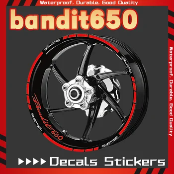НОВА стикер на гума за мотоциклет Bandit650, Bandit1250, лента върху ръба предната част на задната гума, светлоотразителни стикери, стикер BANDIT 650/1250