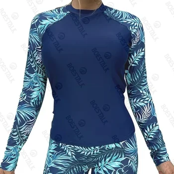 Открит водолазный костюм, быстросохнущий костюм за сърф с дълги ръкави, професионален слънцезащитен бански за плуване, безплатен спортен бански костюм за гмуркане.