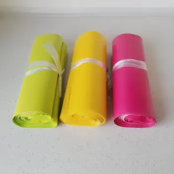 Пластмасови пощенски торби, пликове, пакети от 100 бр./лот, високо качество, 25 *35 см, красива цветна найлонова торбичка