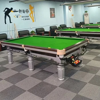 Стандартен билярдна маса в помещението за домашна употреба, стандартна търговска бална зала в китайско-американски стил