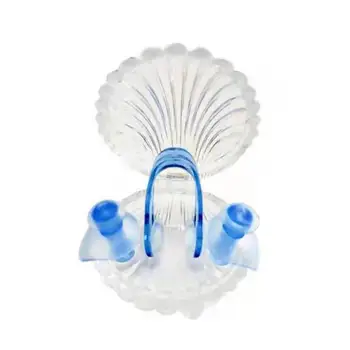 Тапи за уши за плуване Ергономичен дизайн, защитен силиконов скоба за носа, определени берушей за гмуркане