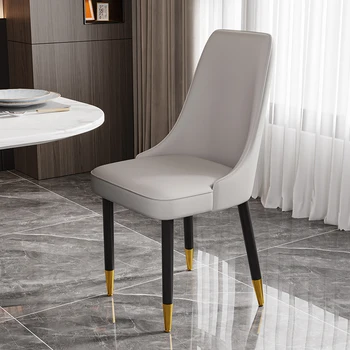 Трапезария стол в скандинавски стил, Модерен и Луксозен дизайн на облегалката Трапезни столове за кабинет, Мебели за дневна за грим Silla Comedor