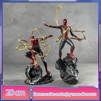 Фигурка на spider-man от аниме, статуята на спайдърмен, фигури от PVC, са подбрани модел, играчки, украса на работния плот, кукли, подаръци за рожден Ден за деца