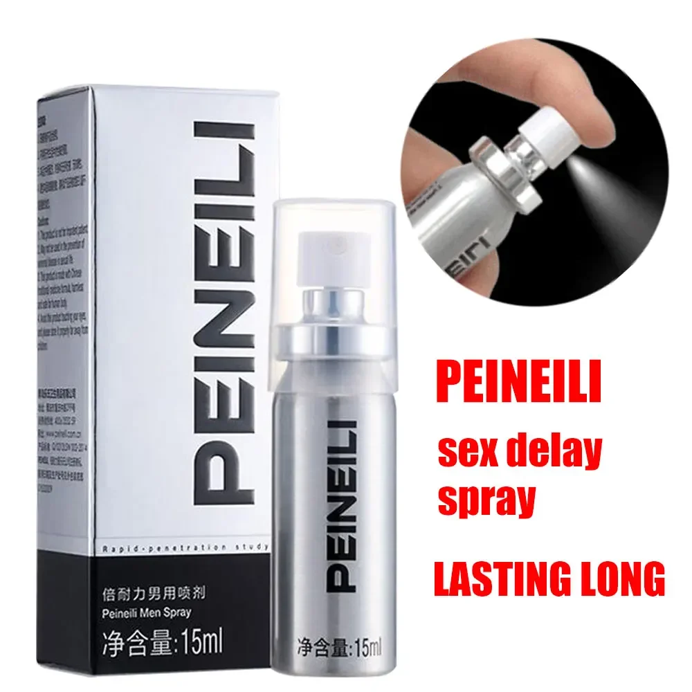 1 бр. спрей за забавяне на секс Peineili за мъже Външно приложение Срещу преждевременна еякулация Удължава секс за 60 минути, Хапчета за уголемяване на пениса - 0
