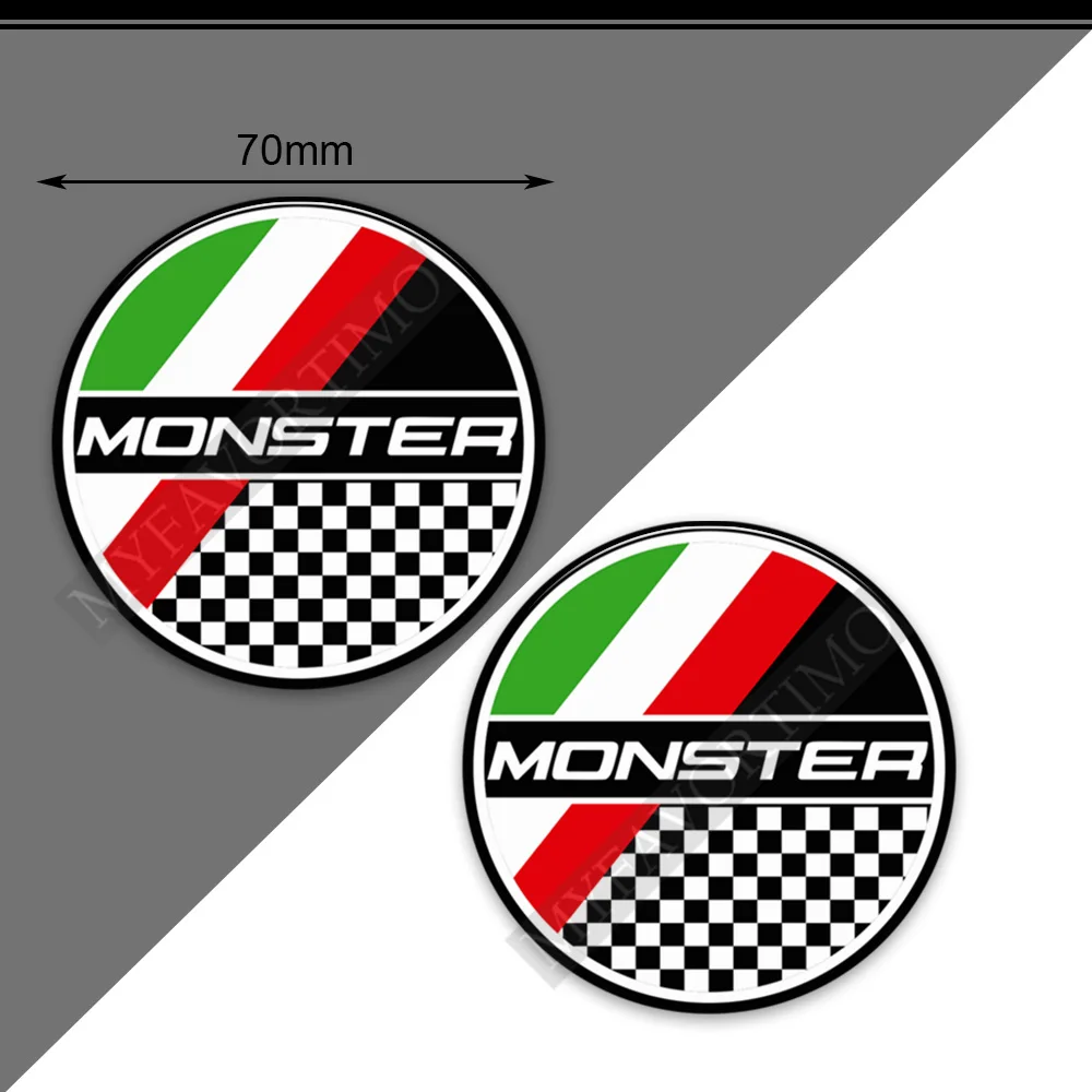 3D стикери за мотоциклети Ducati Monster 696 797 821 Stealth 1200 S Аксесоари за Защита на резервоара Обтекател Лого Емблема - 2