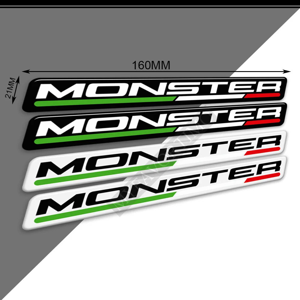 3D стикери за мотоциклети Ducati Monster 696 797 821 Stealth 1200 S Аксесоари за Защита на резервоара Обтекател Лого Емблема - 4