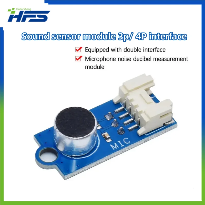 3Pin 4Pin се Продава модул звуков сензор-Сензор за контрол на звука, Превключвател за откриване на Ключа съдийски сигнал Усилвател с микрофон за Arduino - 0
