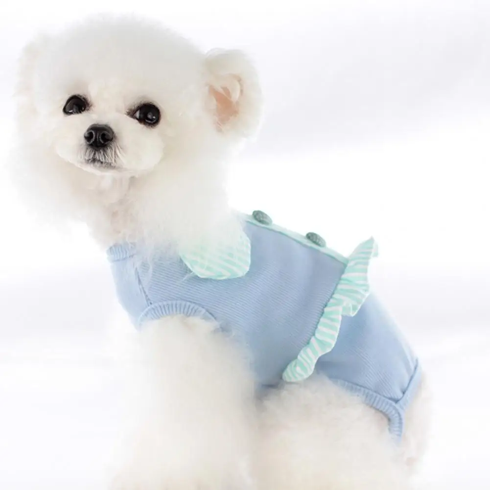 Блуза за куче, дрехи за домашни любимци, който привлича вниманието, очарователна украшающая пижами за кучета, Малко топли дрехи за вашето кученце за всеки ден - 0