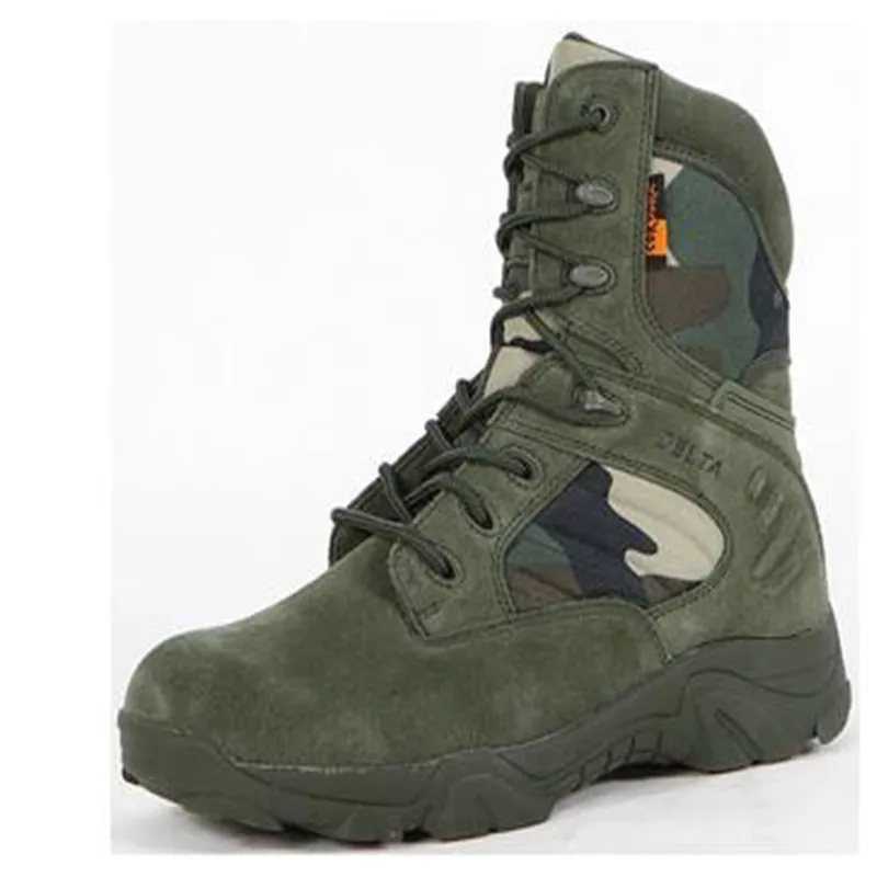 Мъжки Пустинни Тактически Военни обувки, Мъжки Работна Безопасни Обувки, Непромокаеми Армейските обувки със Специално Предназначение, Dr. Ботильоны дантела, Голям Размер - 4
