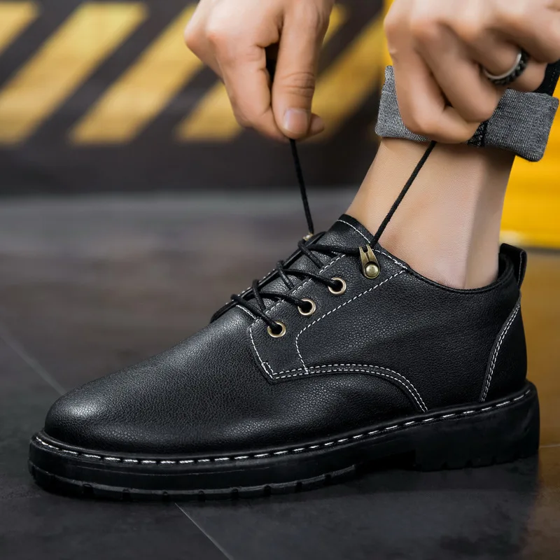 2023 Кожени Обувки за Мъже, Ежедневни Обувки, Водоустойчива устойчива на плъзгане Маслостойкая Обувки готвач, Работна Защитни Обувки Zapatillas De Hombre - 3