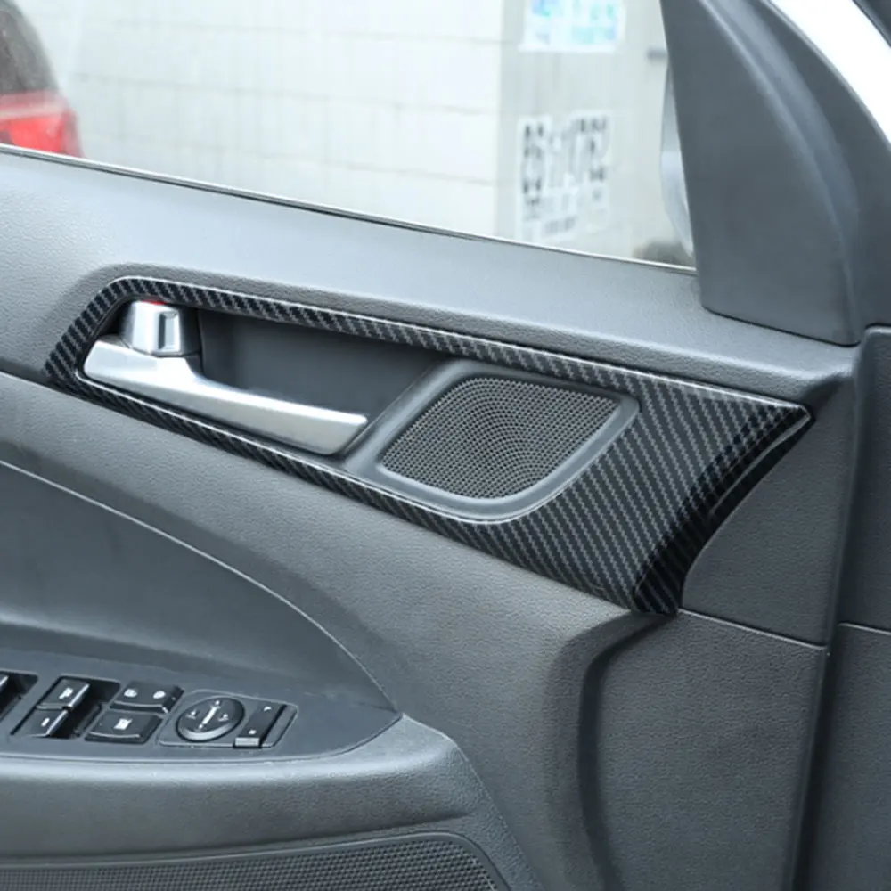 За 2015-2019 Hyundai Tucson Вътрешна Врата Копчето, Панел Bezel, Формоване, Хром Дизайн - 3